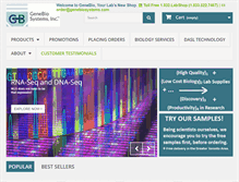 Tablet Screenshot of genebiosystems.com